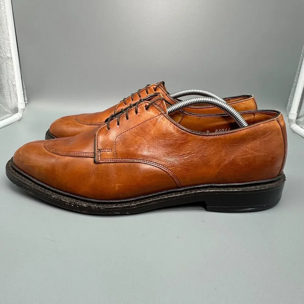 Allen Edmonds Walton Corporate Casual Mens 11.5 Brown Leather Dress Shoes Formal
